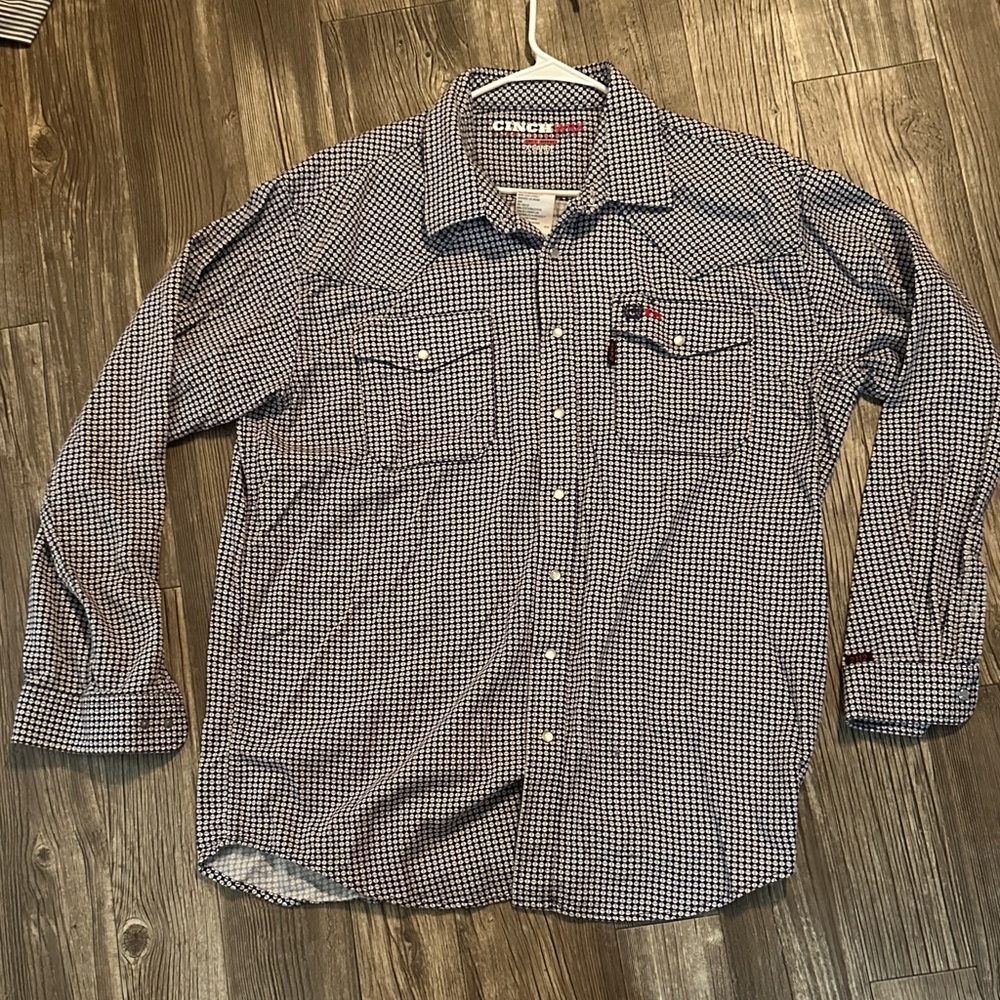 Cinch Monochrome Checkered Button-Up Shirt